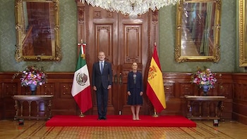 Claudia Sheinbaum se reúne con el rey de España, Felipe VI.