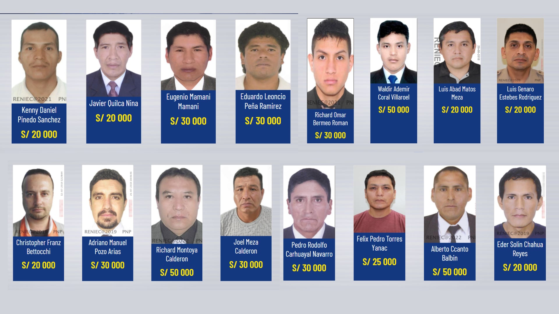 Feminicidas prófugos, la búsqueda que persiste en Perú | Captura del Ministerio del Interior