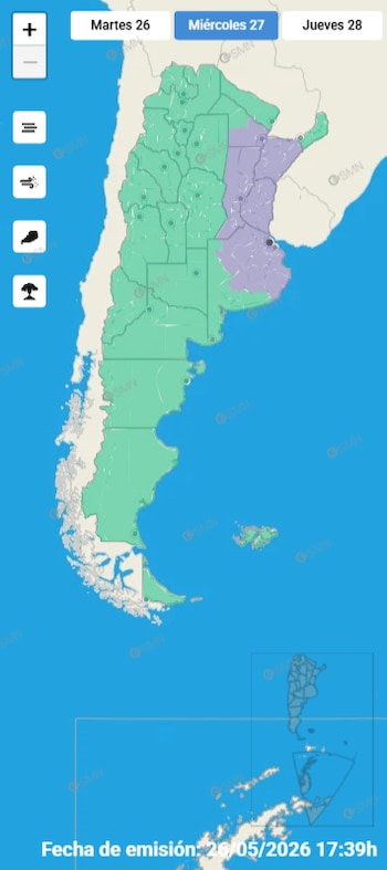 El Servicio Meteorológico Nacional emitió advertencias por nieblas densas en AMBA, Buenos Aires, Corrientes, Chaco, Santa Fe y Entre Ríos