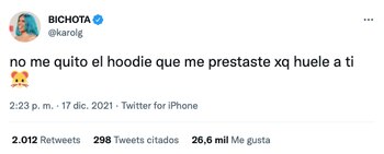 Tomado de Twitter @karolg