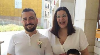 La familia de Adrián Fernández,