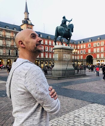 La pareja disfrutó de su