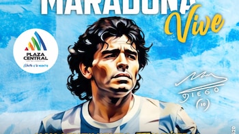 El legado de Maradona cobra vida en una exposición inmersiva en Bogotá durante el Mundial de Fútbol