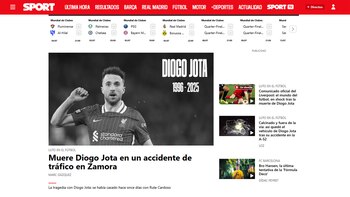 El portal deportivo español Sport