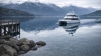 Un catamarán que realizaba un paseo turístico en el lago Nahuel Huapi, chocó contra unas rocas y hubo nueve heridos