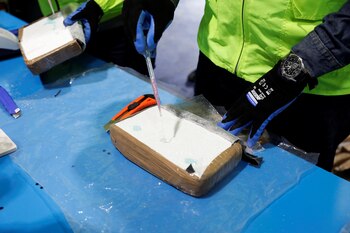 Droga incautada en Ecuador (Reuters)