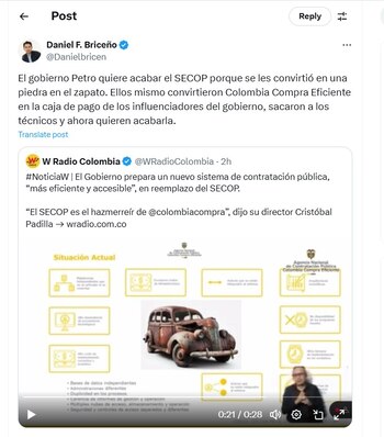 Daniel Briceño mostró su