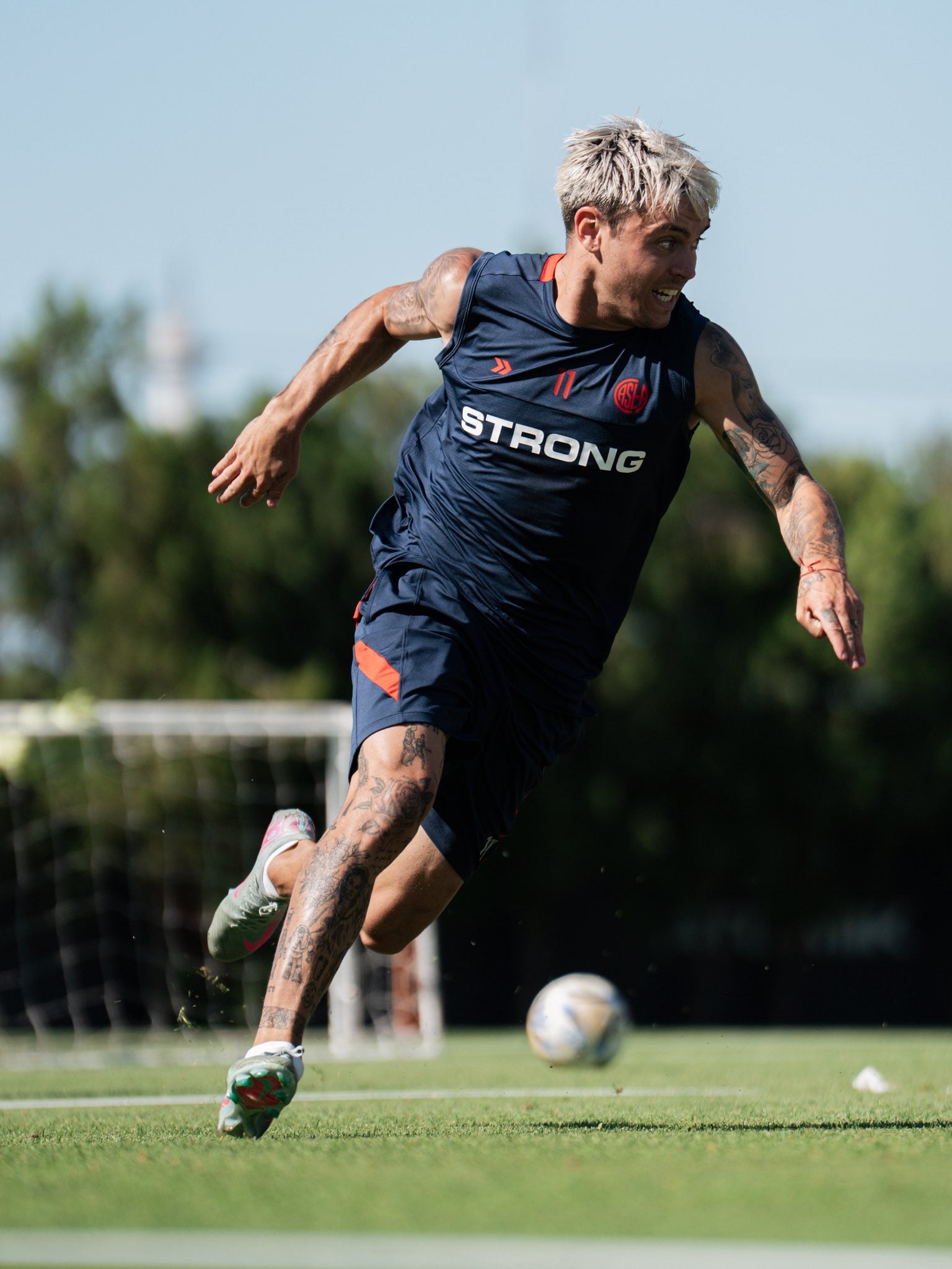 Reali durante la segunda jornada de entrenamientos