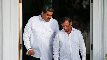 Gustavo Petro y Nicolás Maduro