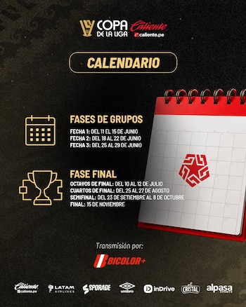Calendario de la Copa de la Liga 2026.