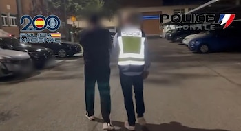 Walid Bara, tras ser detenido en Madrid