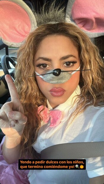 Shakira se disfrazó de ratón