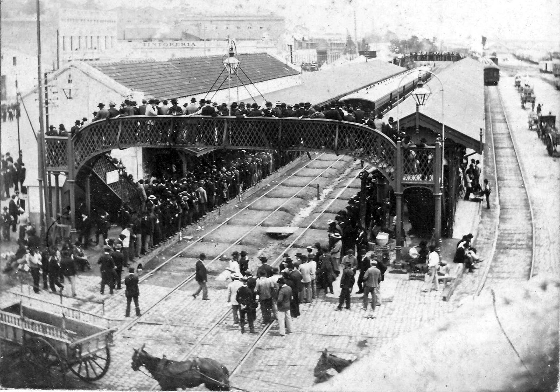 La estación Retiro en la década de 1890