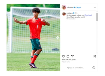 Cristiano Ronaldo, orgulloso del debut