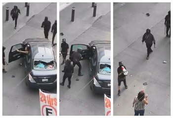 La mujer se identificó como