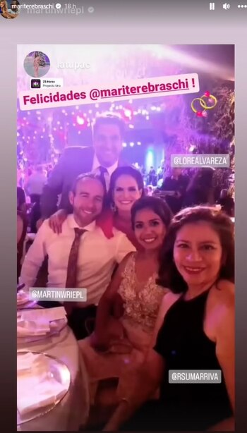 Maritere Braschi y sus compañeros