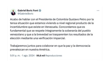 Con este mensaje, el presidente