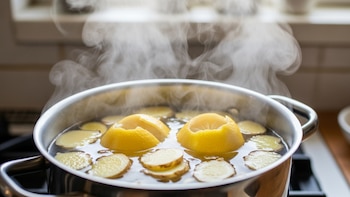 Para qué sirve hervir cáscaras de limón con jengibre