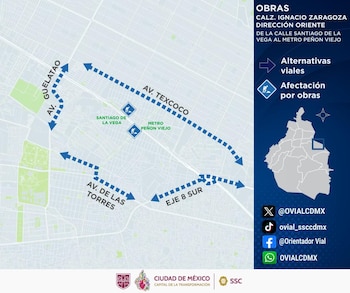 Rutas alternas cierre vial Zaragoza