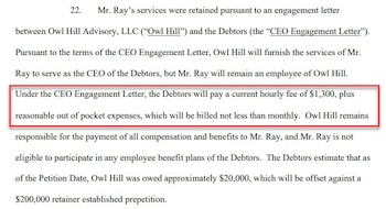 El contrato del nuevo ceo