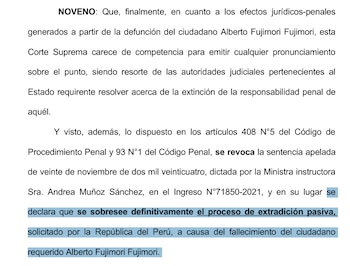 Chile archive el proceso de