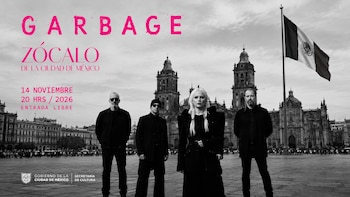 Garbage ofrecerá concierto gratuito en el Zócalo de la CDMX