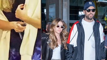 La polémica pareja se habría comprometido frente a sus dos familias en una cena privada en Barcelona - crédito @