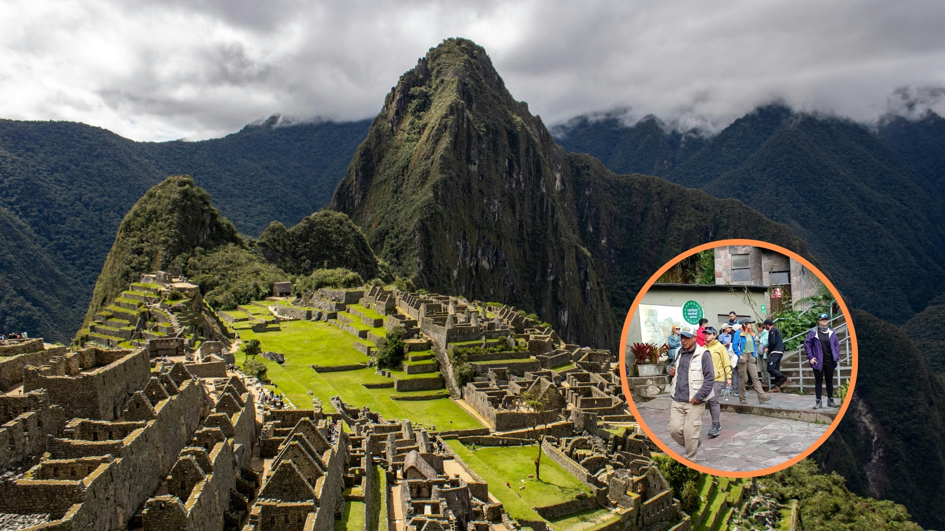 19 turistas quedaron fuera por un retraso de aproximadamente cinco minutos. (Composición Infobae)
