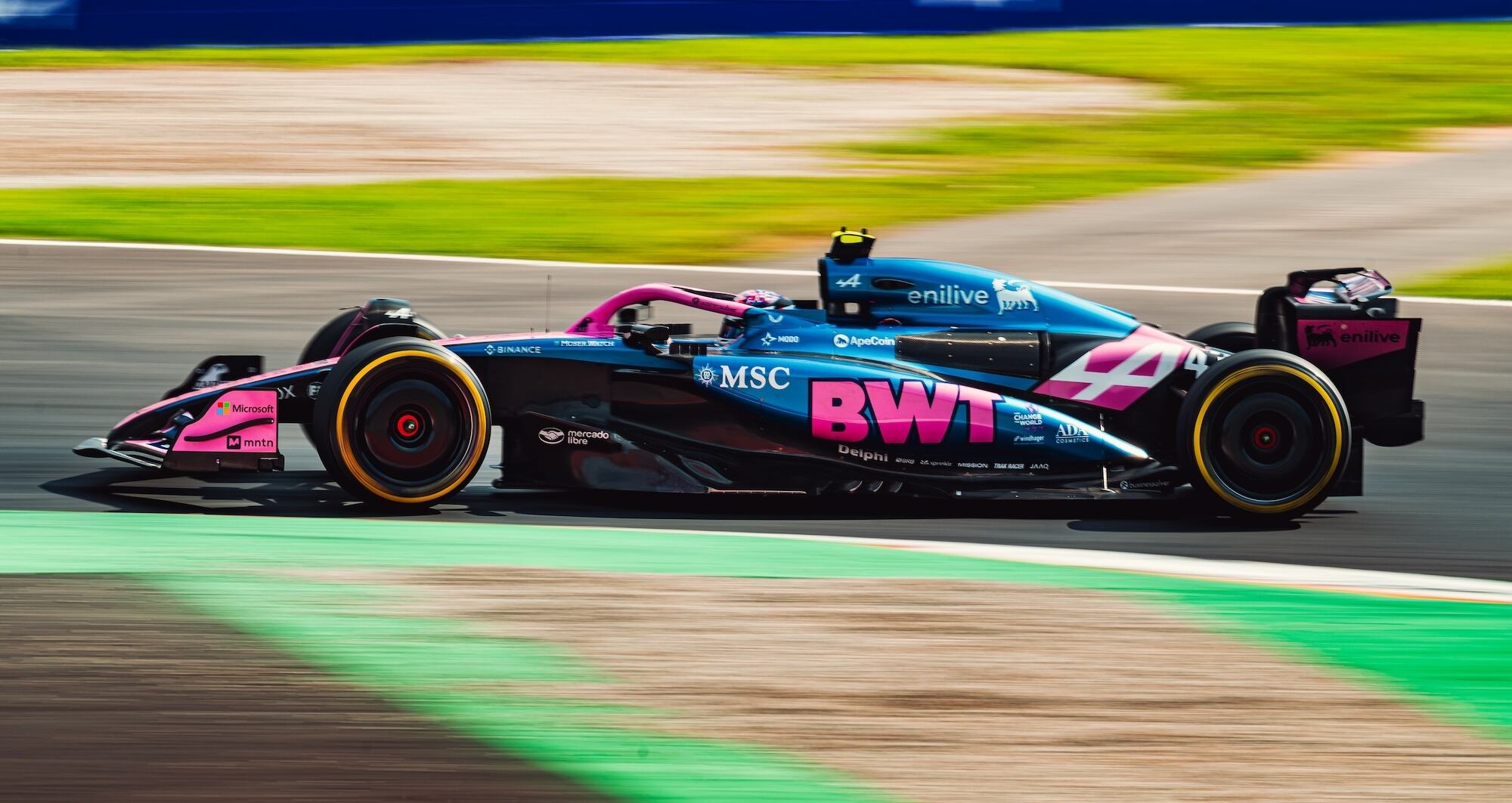 Franco Colapinto tuvo una difícil carrera en Monza por la merma del motor Renault de su Alpine (@AlpineF1Team)