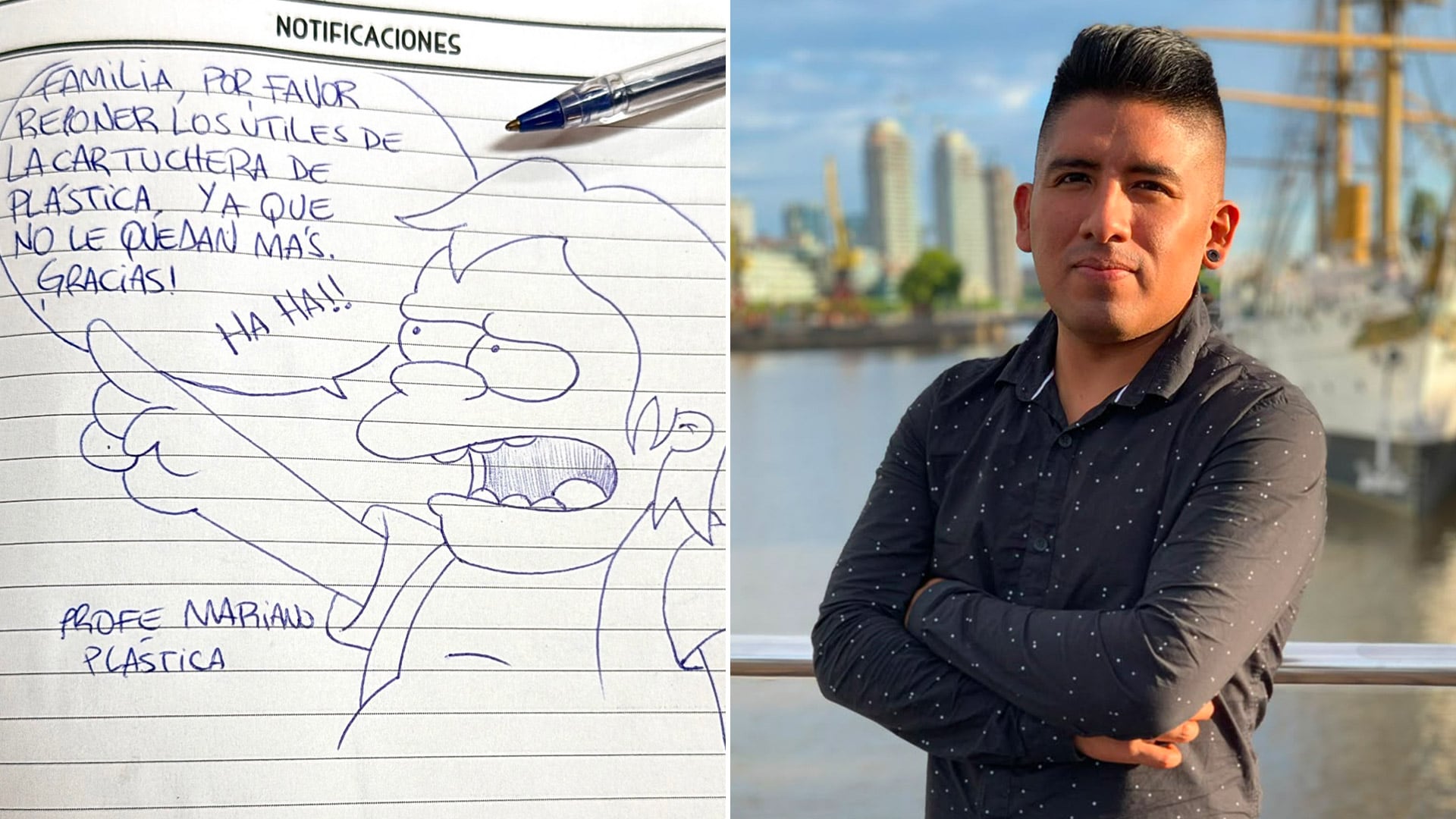 La vocación de Mariano Ochoa llegó antes que cualquier título. “Ya de chiquito yo tenía facilidad para el dibujo