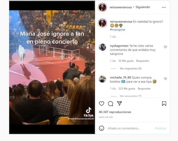 La cantante fue objeto de