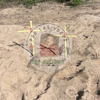 Los colectivos "Por las Voces sin Justicia", de Mazatlán, y "Buscando a Jonás", de Puerto Peñasco, localizaron cuatro cuerpos masculinos el 15 de julio de 2026 en la comunidad de El Roble, municipio de Elota, Sinaloa. Crédito: Especial