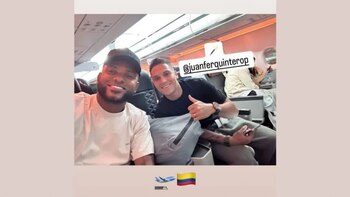 Miguel Borja y Juan Fernando