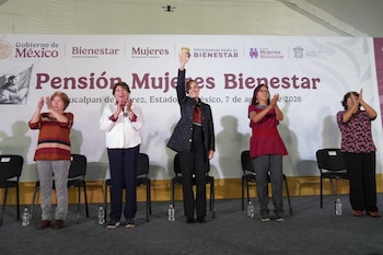 Sheinbaum promete reunión con trabajadores del SME tras manifestación en Naucalpan. (Foto: Presidencia)