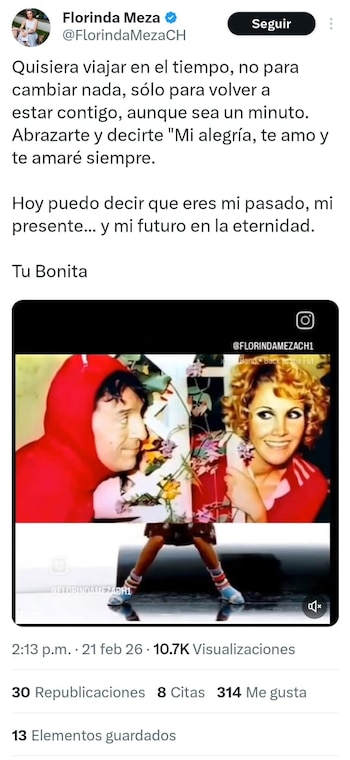 Florinda Meza compartió un emotivo