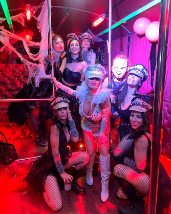 Florencia Peña junto a sus