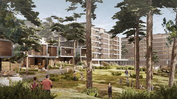 Render de Btwins Pinamar Norte