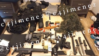 El arsenal decomisado a Marco