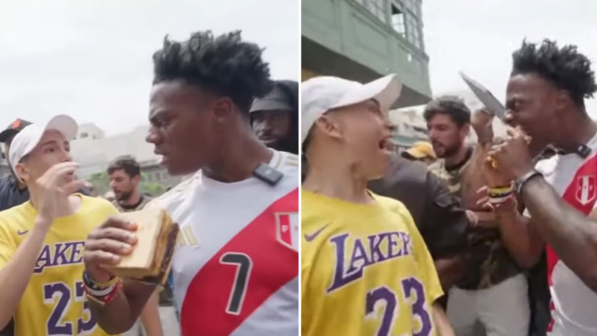 La reacción de Speed al probar el king kong fue inconfundible.