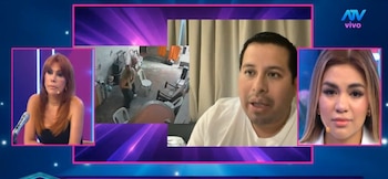 Naldy Saldaña contradice versión del abogado de Óscar Custodio: "Yo le dije que iba a denunciar". Captura: Magaly TV La Firme.