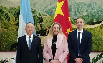 Karina Milei en la embajada de China en Buenos Aires