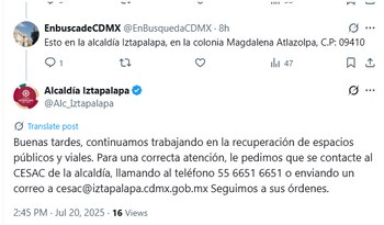 La alcaldía Iztapalapa de la