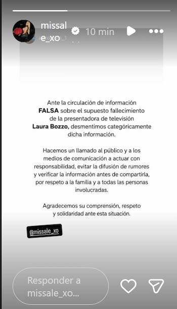 desmienten muerte de laura bozzo -México- 28 octubre