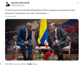 El concejal Daniel Briceño se