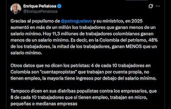 Publicación de Enrique Peñalosa -