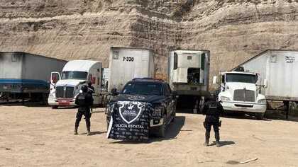 SSE de Jalisco aseguró un gran lote de  tractocamiones, cajas secas y plataformas móviles con reporte de robo en Lagos de Moreno