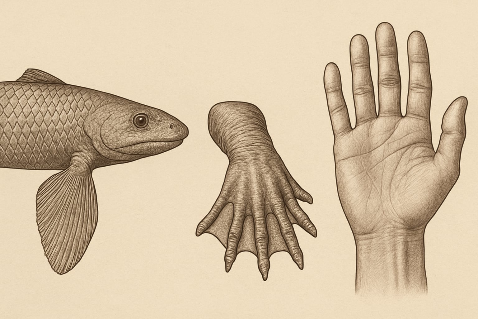 Evolutivamente, las extremidades de los vertebrados terrestres derivan de las aletas pélvicas de los peces ancestrales, según destacan estudios genéticos recientes (Imagen Ilustrativa Infobae)