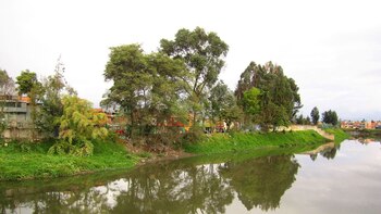 Un carro flotando en el