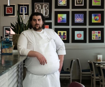 El chef Matteo Grandi antes