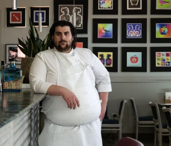 El chef Matteo Grandi antes